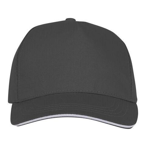 Gorra Ceto de 5 paneles con ribete Gris tormenta