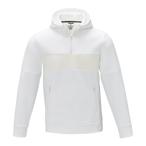 Jersey anorak con capucha con media cremallera para hombre &quot;Sayan&quot; Estándar | Blanco | 2XL | sin montaje de publicidad | no disponible | no disponible | no disponible