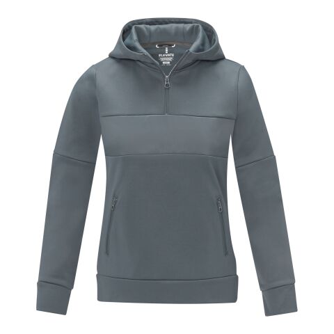 Sudadera anorak con capucha con media cremallera para mujer &quot;Sayan&quot; Estándar | Gris acero | M | sin montaje de publicidad | no disponible | no disponible | no disponible