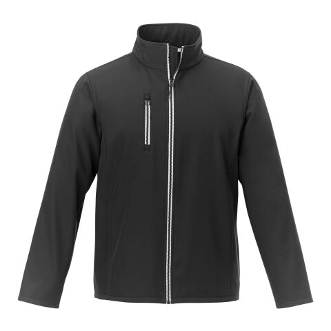 Chaqueta softshell reciclada GRS para hombre de Orion Negro intenso | 3XL