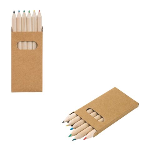 BIRD. Caja con 6 lápices de color Beige | sin montaje de publicidad