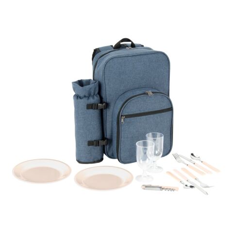 WHITSUNDAY. Mochila nevera para pícnic de poliéster reciclado de alta densidad 600D Azul | sin montaje de publicidad