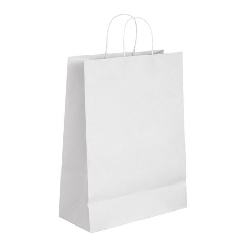 CABAZON. Bolsa de papel kraft (90 g/m²) Blanco | sin montaje de publicidad