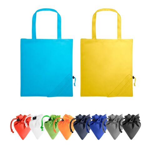 SHOPS. Bolsa plegable 190T Negro | sin montaje de publicidad