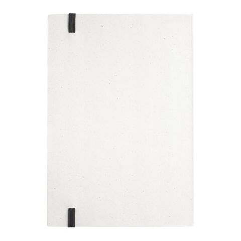 MILKY. Bloc de notas A5 hecho con cartones de leche reciclados con páginas a rayas Negro | sin montaje de publicidad