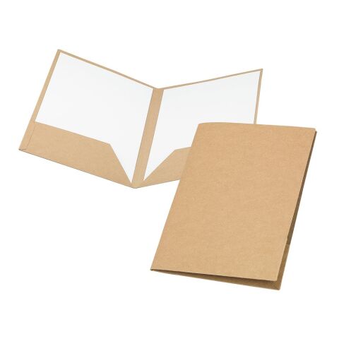 PUZO. Carpeta porta documentos tamaño A4 (400 g/m²) Beige | sin montaje de publicidad | A4