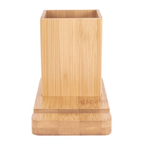 ERWIN. Juego de escritorio con soporte para móvil y vaso Beige | sin montaje de publicidad