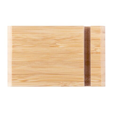 HABER. Soporte para móvil de bambú Beige | sin montaje de publicidad