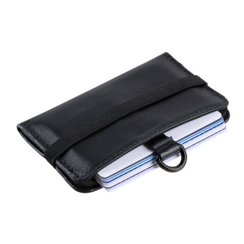 ORVYN. Cartera con bloqueo RFID para 10 tarjetas Negro | sin montaje de publicidad