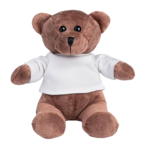 GRIZZLY. Oso de peluche con camiseta Blanco | sin montaje de publicidad