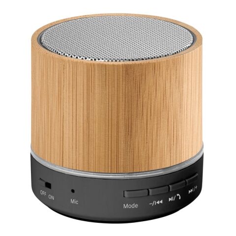 RE-GLASHOW. Altavoz portátil de 3 W con 4 h 30 min de autonomía en ABS reciclado (100% rABS) Beige | sin montaje de publicidad