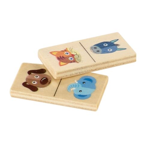 DOMIN. Juego de dominó de madera Beige | sin montaje de publicidad