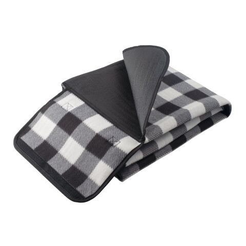 RILEY II. Manta de picnic forrada en EPE (180 g/m²) Negro | sin montaje de publicidad
