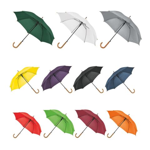 PATTI. Paraguas de poliéster 190T con apertura automática Negro | sin montaje de publicidad