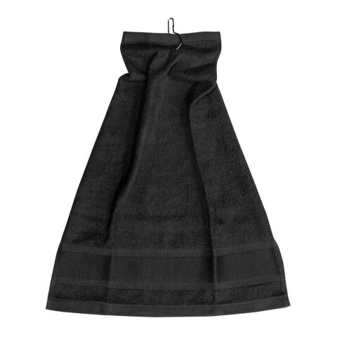 GOLFI. Toalla de algodón multifuncional (430 g/m²) Negro | sin montaje de publicidad