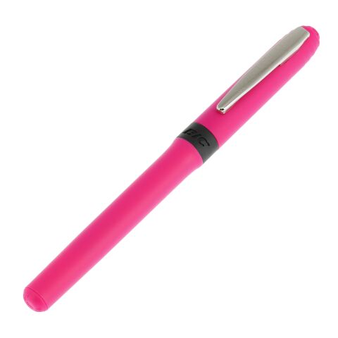 BIC® Grip Roller Rosa-gris claro | tinta negra | Impresión De Pantalla 1 color | Capuchón-contraclip&nbsp; | 15.00 mm x 25.00 mm
