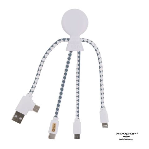 2081 | Xoopar Mr. Bio Charging cable Blanco | sin montaje de publicidad | no disponible | no disponible | no disponible