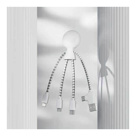 2081 | Xoopar Mr. Bio Charging cable Blanco | sin montaje de publicidad | no disponible | no disponible | no disponible