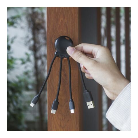 2087 | Xoopar Octopus Charging cable Negro | sin montaje de publicidad | no disponible | no disponible | no disponible