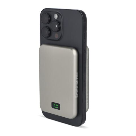 Xoopar Smile Wireless Mirror Powerbank Compatible con MagSafe 5000mAh gris claro | sin montaje de publicidad | no disponible | no disponible