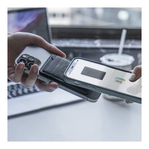 3198 | Xoopar Iné Mini NFC Wallet Recycled Leather Negro | sin montaje de publicidad | no disponible | no disponible | no disponible