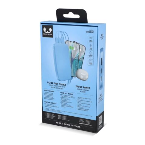 2PB18100 | Fresh 'n Rebel Powerbank 18000mAh USB-C Fast Charging 20W azul claro | sin montaje de publicidad | no disponible | no disponible