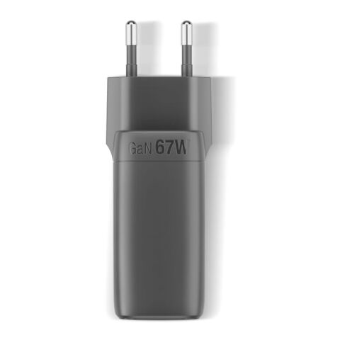 Fresh 'n Rebel cargador rápido para portátil 67W GaN USB-C y USB-A gris oscuro | sin montaje de publicidad | no disponible | no disponible