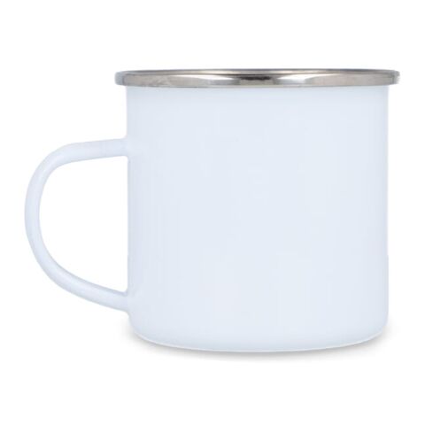 Taza de esmalte 350ml Blanco | sin montaje de publicidad | no disponible | no disponible