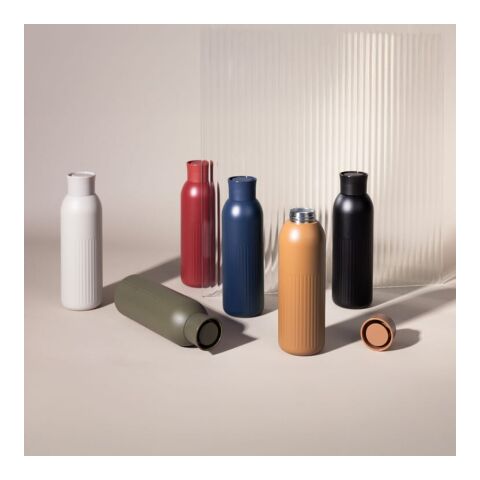 Botella de acero Sagaform Tekla Push con tapón a presión (reciclado) 500 ml Negro | sin montaje de publicidad | no disponible | no disponible