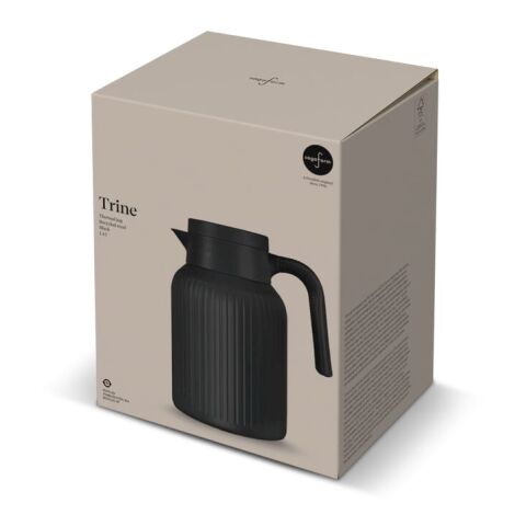 Jarra térmica Sagaform Trine (reciclada) 1.5 L Negro | sin montaje de publicidad | no disponible | no disponible