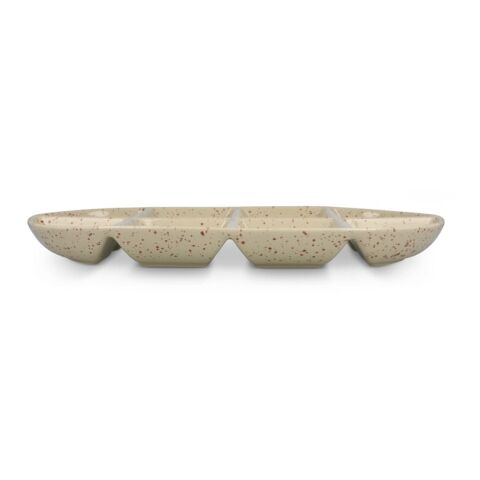 Plato cerámico Sagaform Ditte 36 x 20 cm Beige