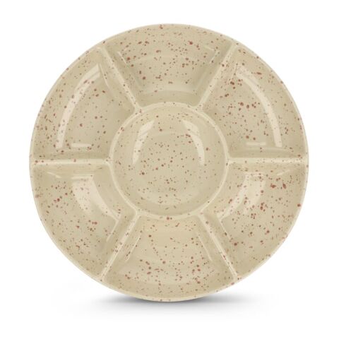 Plato redondo de cerámica Sagaform Ditte, 26 cm Beige | sin montaje de publicidad | no disponible | no disponible