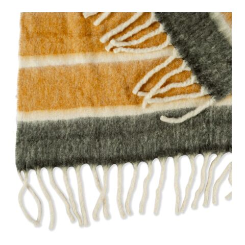 Kosta Linnewäfveri Manta de Lana a Rayas Beige | sin montaje de publicidad