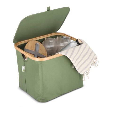 Cesta plegable InSideOut con tapa Sogne 40,5 x 33 x 30cm Verde oliva | sin montaje de publicidad | no disponible | no disponible