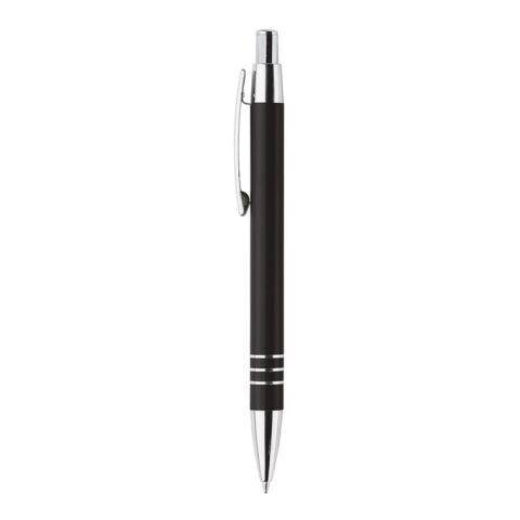 Bolígrafo en tubo de metal Negro | Tampografía 1 color | parte superior del tubo | 15 mm x 50 mm | no disponible