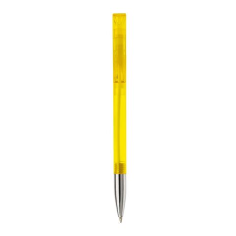 Bolígrafo Nash MT Transparente Amarillo-Amarillo | Tampografía 1 color | on the clip | 30 mm x 5 mm | no disponible