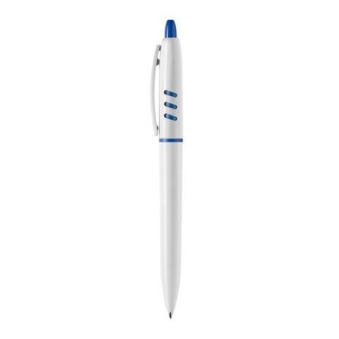 Bolígrafo S30 opaco Blanco-Azul / Blanco | Impresión De Pantalla 1 color | en el cuerpo alineado con el clip | 40 mm x 25 mm | no disponible