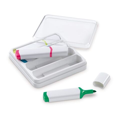 Kit 4 marcadores Arco iris | Tampografía 1 color | marcador de texto verde en el capuchón | 15 mm x 10 mm | no disponible