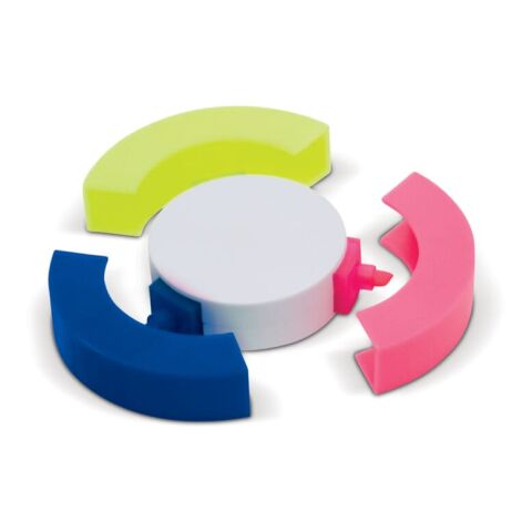 Marcador Redondo Azul / Blanco | Tampografía 1 color | cara 1 | Ø 40 mm | no disponible