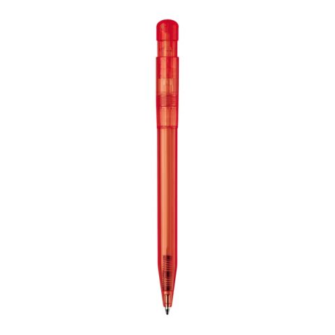 Bolígrafo S45 Clear transparente Rojo / Blanco-Rojo / Blanco | Impresión De Pantalla 1 color | 90 grados del clip | 45 mm x 25 mm | no disponible