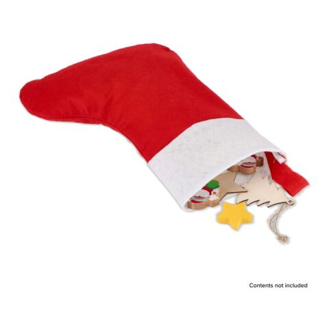 Medias de Navidad de fieltro 43cm Blanco-Rojo / Blanco | sin montaje de publicidad | no disponible | no disponible