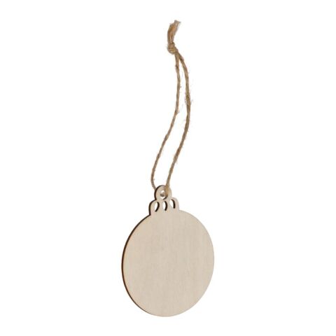 Adorno navideño de madera en forma de bola Natural | sin montaje de publicidad | no disponible | no disponible