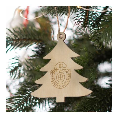 Adorno navideño de madera en forma de árbol Natural | sin montaje de publicidad | no disponible | no disponible