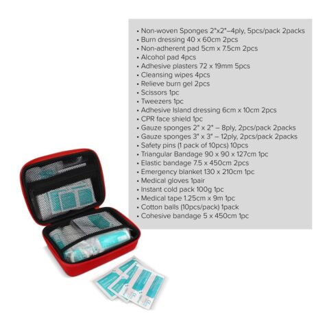 Botiquín de primeros auxilios 40 piezas Andes Rojo / Blanco | sin montaje de publicidad | no disponible | no disponible