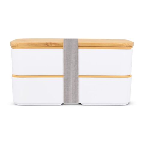 Fiambrera Bento R-PP y Bambú Blanco | sin montaje de publicidad | no disponible | no disponible | no disponible