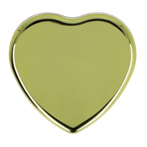 Bálsamo labial metálico plano en forma de corazón Oro | sin montaje de publicidad | no disponible | no disponible