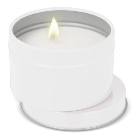 Vela con aroma a plantas Kirtan en lata grande reciclada Arco iris | sin montaje de publicidad | no disponible | no disponible