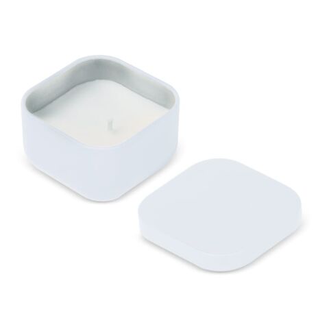 Vela aromática Ananda en lata reciclada Blanco | sin montaje de publicidad | no disponible | no disponible