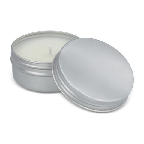 Vela vegetal repelente de citronela en lata reciclada Plateado | sin montaje de publicidad | no disponible | no disponible