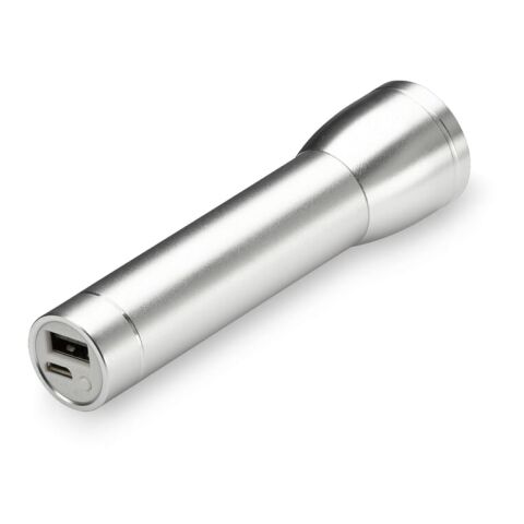 Powerbank Flashlight 2200mAh Plata | sin montaje de publicidad | no disponible | no disponible | no disponible
